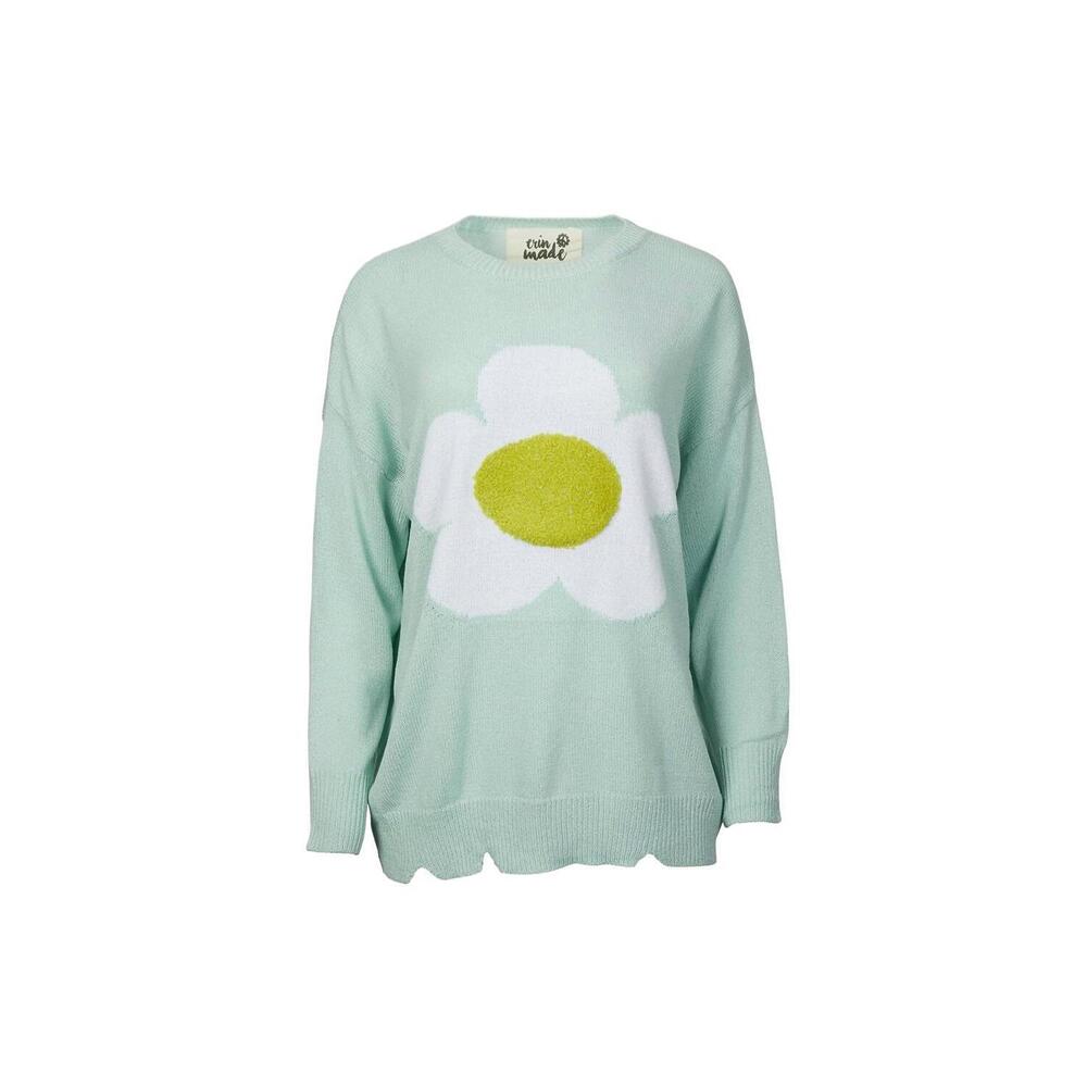 NEW ERIN MADE petal pullover in light blue
